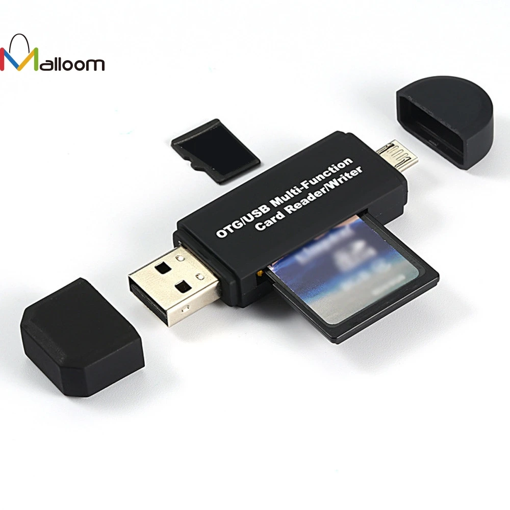 Malloom Новое поступление USB 2,0 3 в 1 Многофункциональный кардридер SD карта TF триплет адаптер для чтения карт OTG для Macbook Pro#22