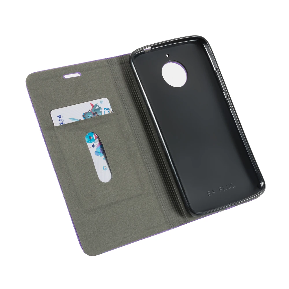 Чехол-книжка из искусственной кожи для Motorola Moto E4 Plus деловой чехол мягкая