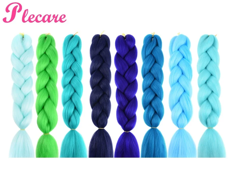 

Plecare 24inch Synthetic Jumbo Braids Hair 100g/Pack Hair Blonde Crochet Pruiken Braiding Hair Extensions Crochet Hair