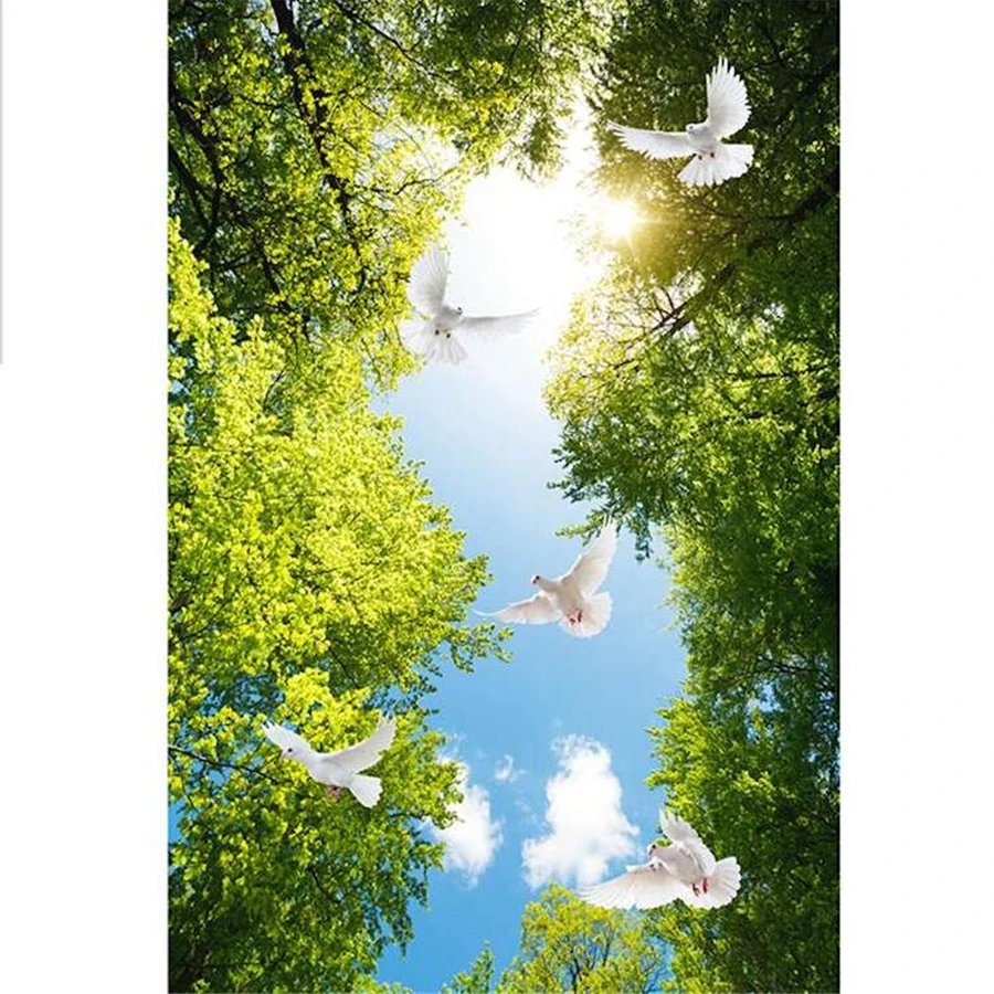 Wellyu papel де parede пользовательские обои 3d фото фрески HD небо дерево Зенит росписи