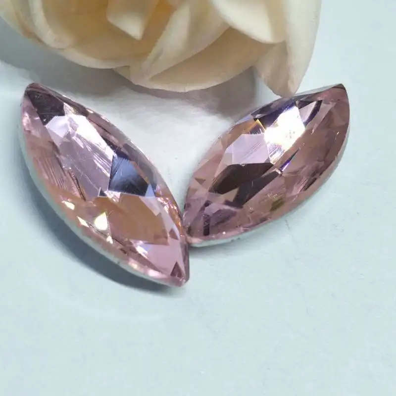 Pink Horse Eye Pointback Crystal Glass Sewing Rhinestones DIY Woman Jeans and Wedding Dresses Multiple Models | Дом и сад
