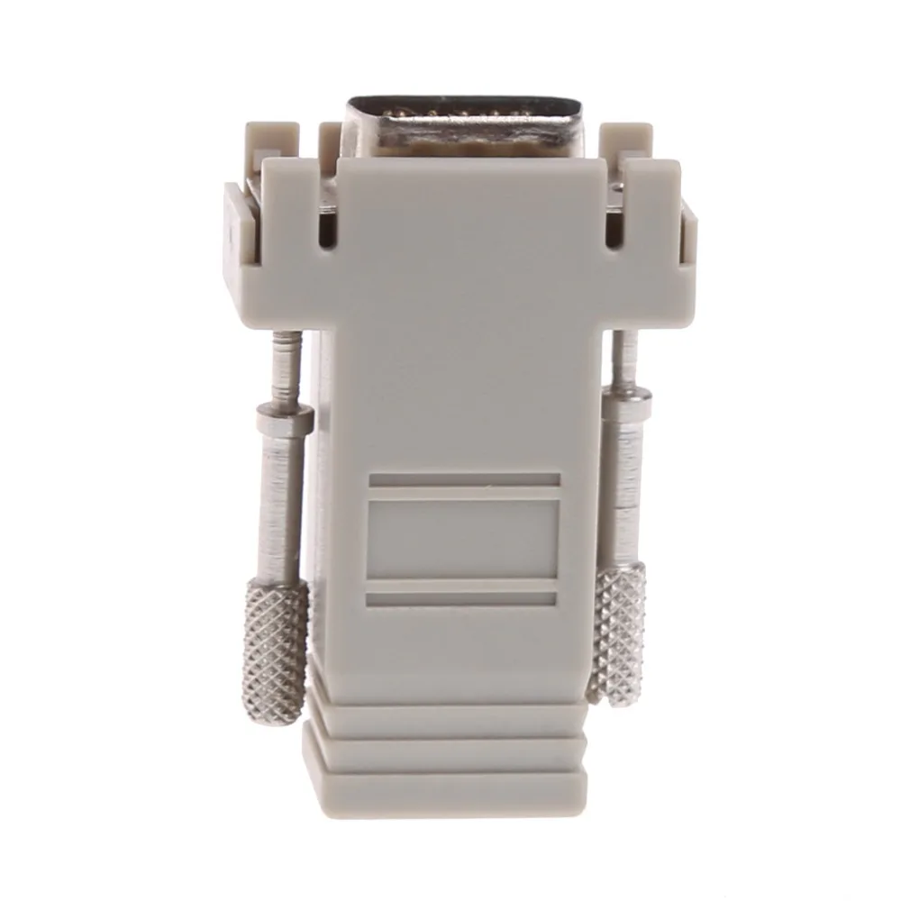 1 шт. серый VGA удлинитель штекер к локальной сети Cat5 Cat5e/6 RJ45 Ethernet Женский адаптер