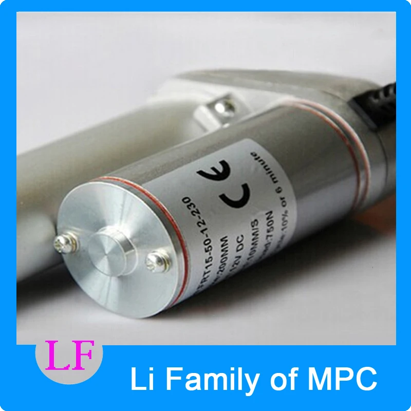 Двигатель постоянного тока 12 В, 10 мм/секция = скорость 0,4 дюймов/с, 100 Н = 75 кг = фунта, подъем мм = 4-дюймовый ход, Электрические Линейные приводы, водонепроницаемый двигатель постоянного тока