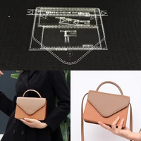 leather craft acrylic shoulder bag handbag pattern templates stencils sewing pattern leathercraft tool set 19 5x15x6cm