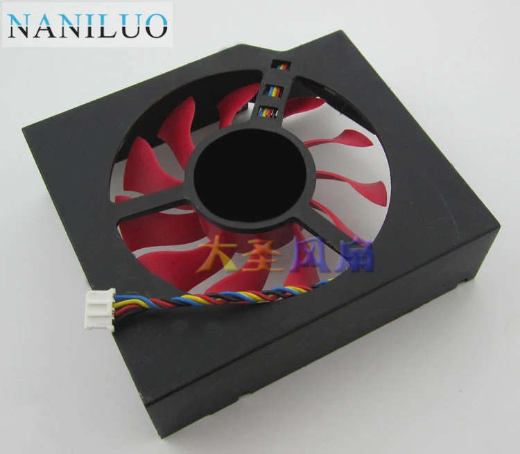 NANILUO FD8015U12S 75mm 12V 0.5A 4 Wire Video Card Cooler Fan For MSI R7950 AMD Radeon HD 7870 Cooling Fan