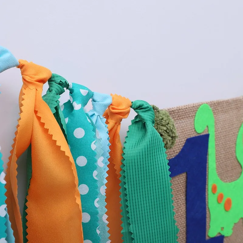 Лента с динозавром 2 м висячий флаг динозавра на первый день рождения гирлянда