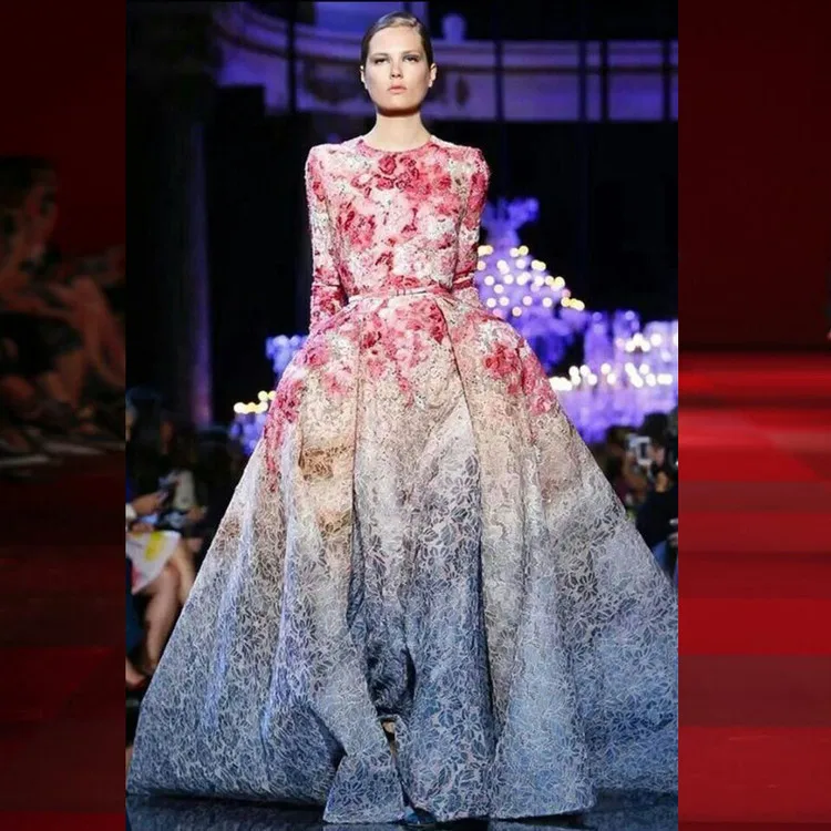 Подиумные платья 2016 женское высококачественное подиумное Платье с принтом