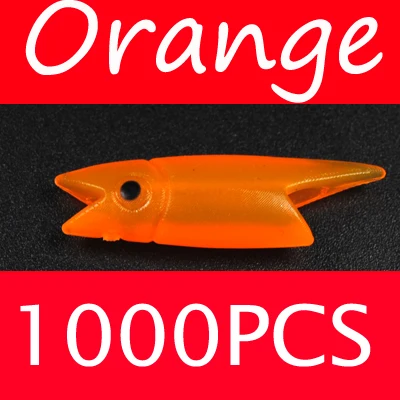 1000pcs Orange Bimoo 3 см 1000 шт Сабики Рыбная голова и срезанная Сабики кожа оптом - Цвет: 1000pcs Orange