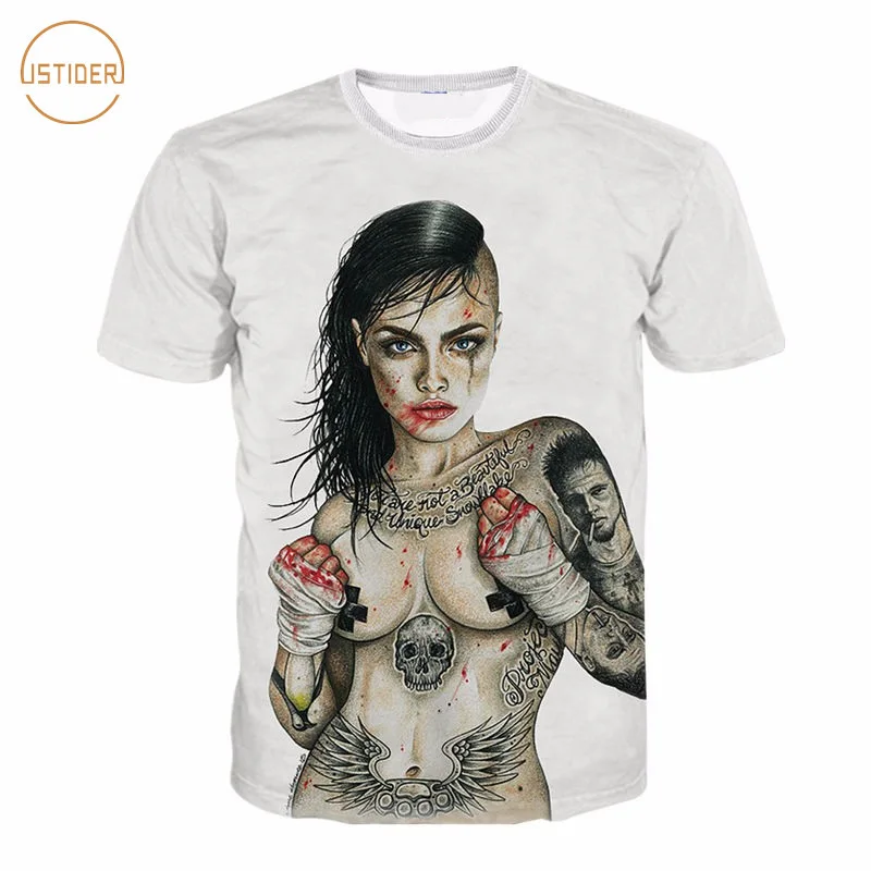 ISTider Мужская и женская футболка с коротким рукавом 3D принтом круглым вырезом