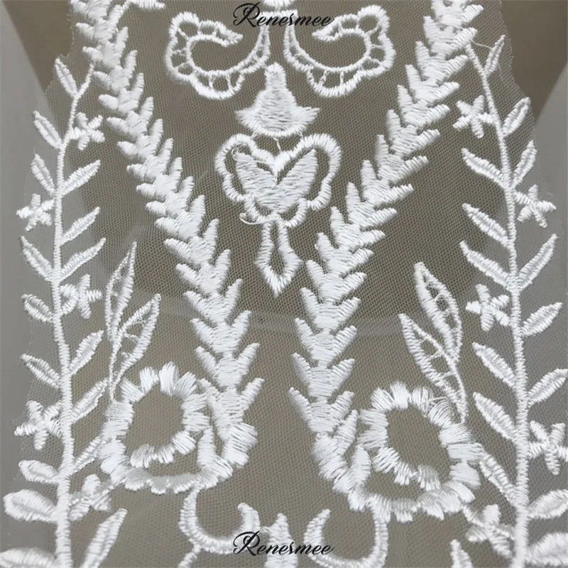 1 шт. новинка европейская вышивка кружевная Цветочная аппликация отделка платье