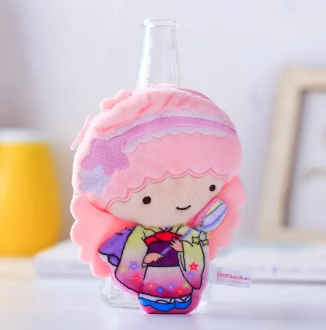 1 шт., милый японский стиль, маленькие две звезды, My Melody, детский мини-креативный кошелек, сумка для монет, кошелек, сумка для мелочи, плюшевая квадратная сумка - Цвет: 4
