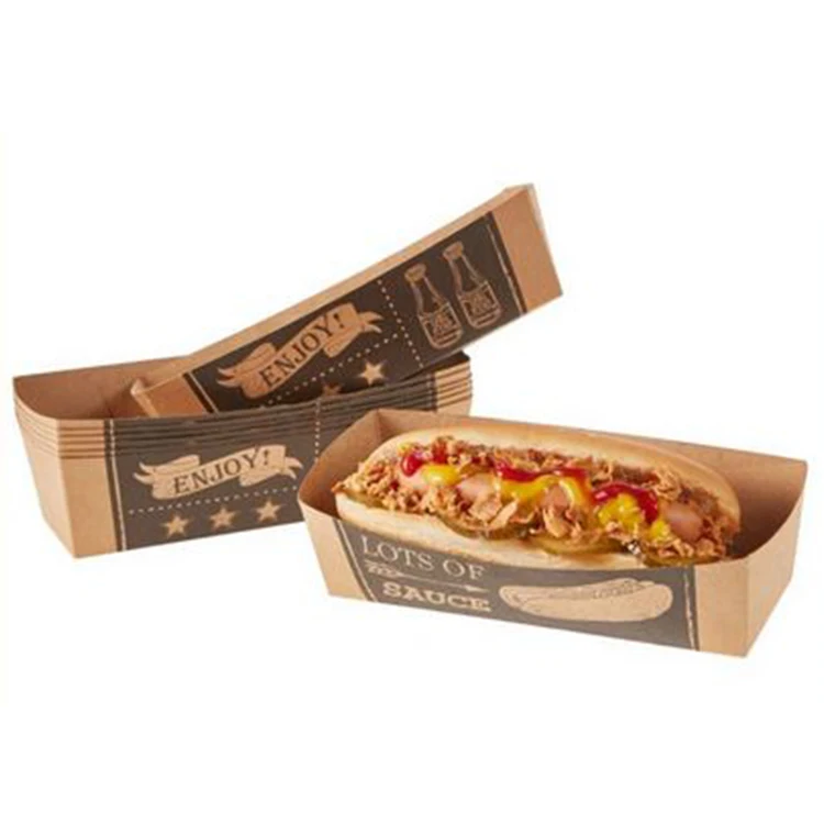Низкая цена бургер картофель фри бумажная упаковка hotdog крафт-коробка