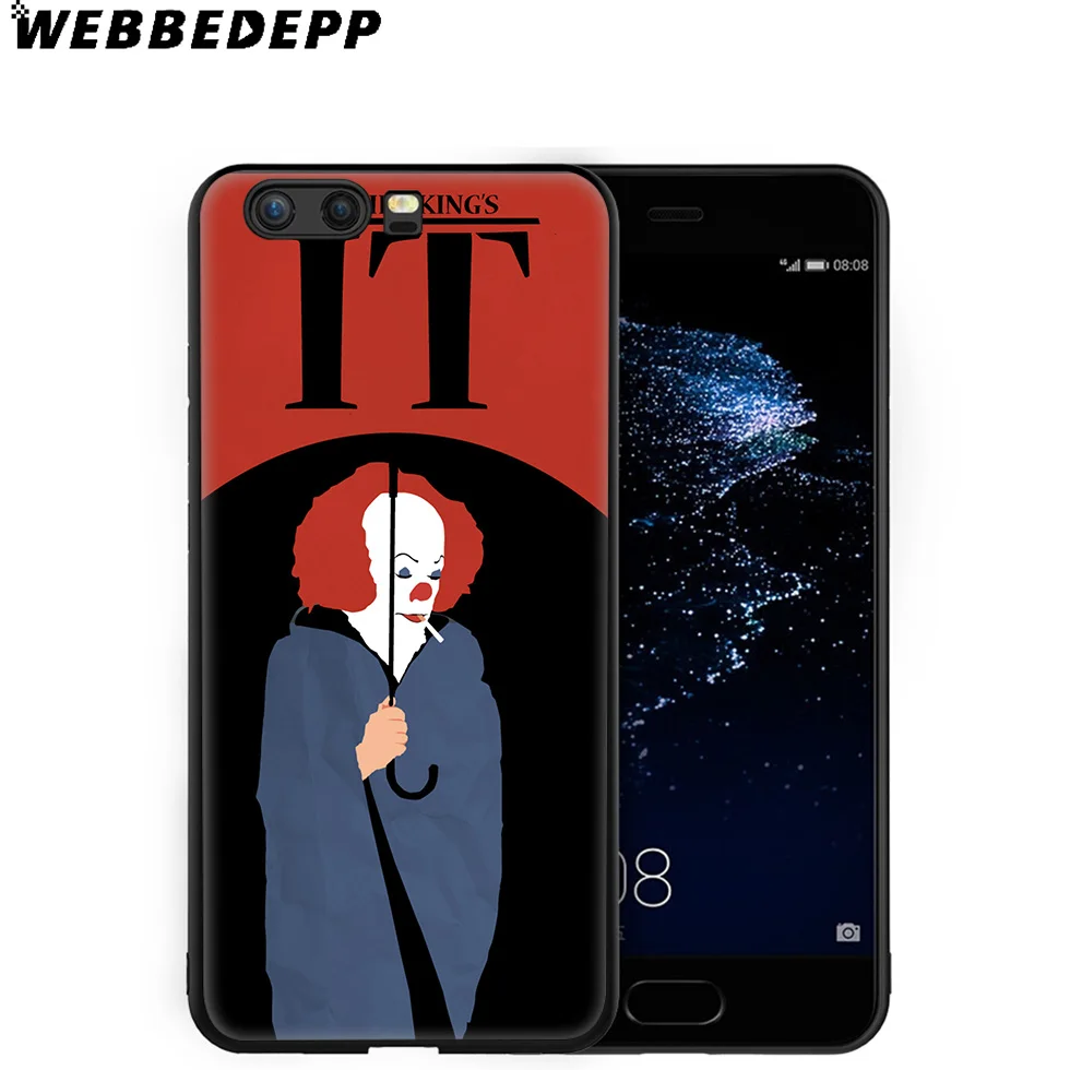 WEBBEDEPP Stephen King It Soft Case for Huawei P8 P9 P10 P20 P30 Lite Pro P Smart Z Plus 2019 Y6 Prime 2018 2017 Mini |