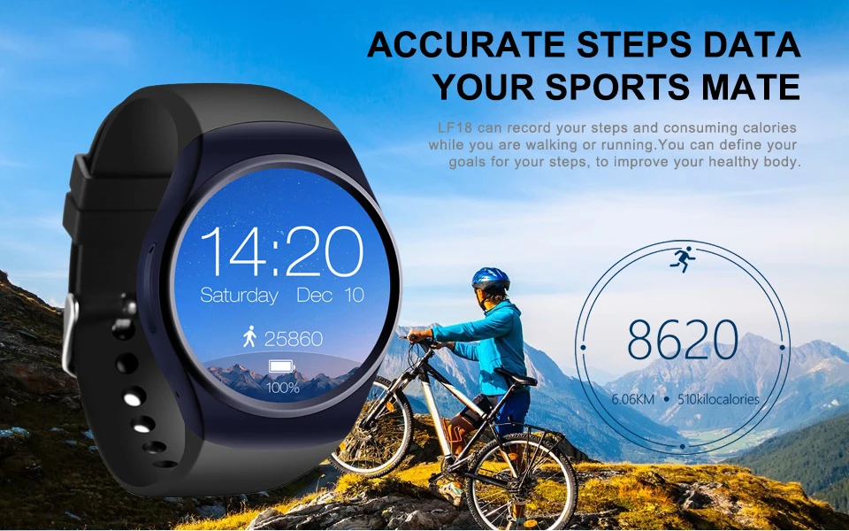 KW18 Bluetooth Смарт часы полный экран Поддержка SIM TF карты Smartwatch телефон сердечного ритма для apple gear s2 huawei xiaomi amazfit