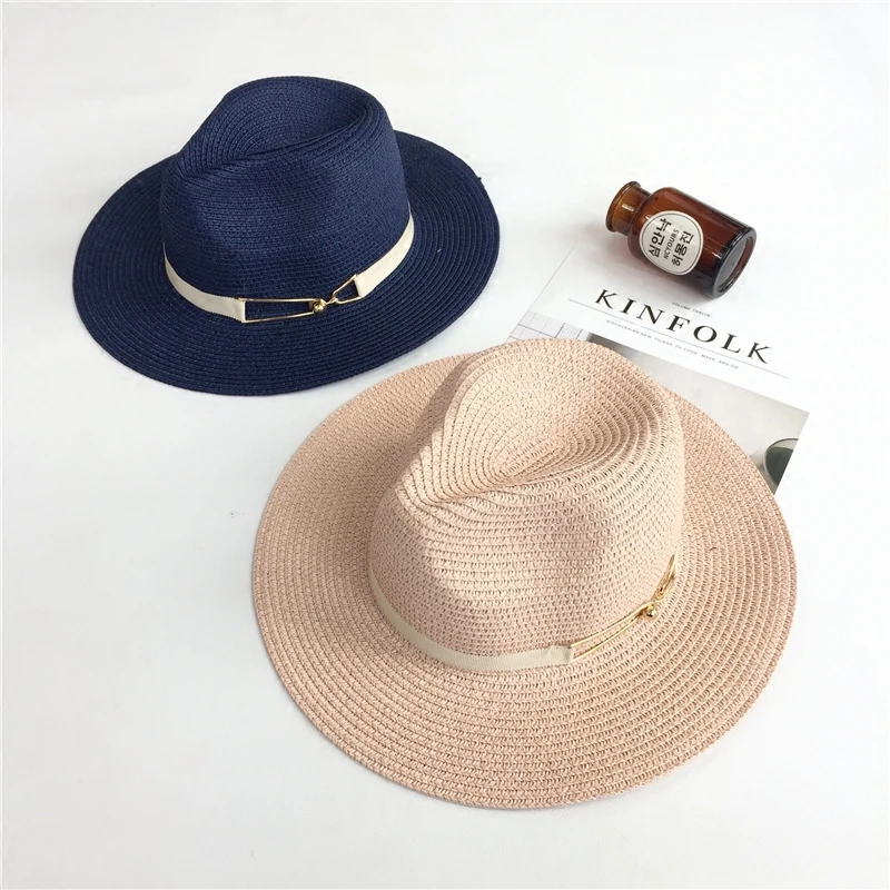 Шляпа женская Соломенная из сплава и ленты летняя|girls sun hat|fashion hatssun hat |