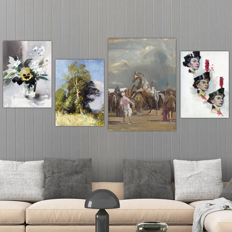 Home Decoration Print Canvas Art Wall Pictures Poster Printings Paintings British Edward Seago Flowers | Дом и сад