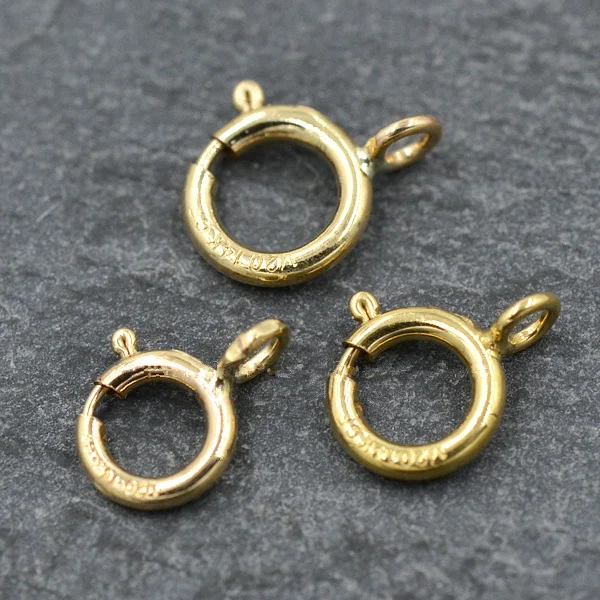 20 шт. пружинные застежки для ювелирных изделий 14 к|spring clasp|jewelry closuresclasps for jewelry |