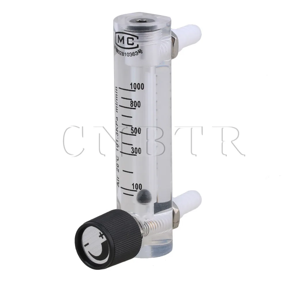 CNBTR 100-1000ml/min Air Oxygen Gas Flow Meter Flowmeter with Control Valve for Measuring Controlling | Инструменты