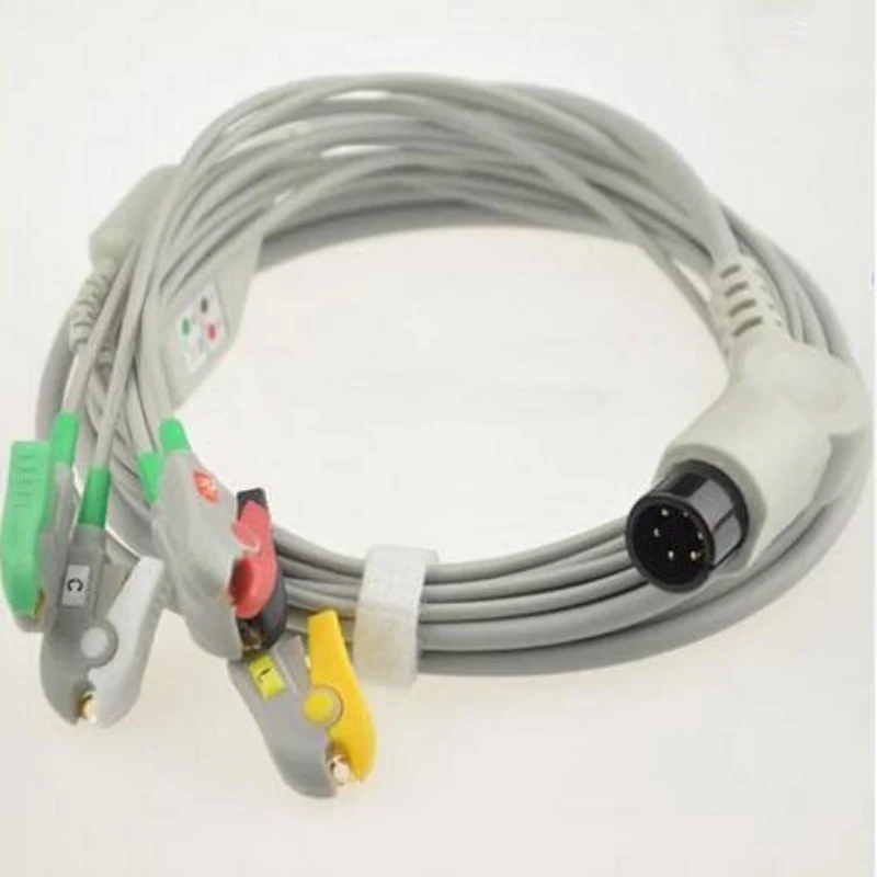 Бесплатная доставка один кусок ECG Leadwire 5 проводов для Mindray Goldway Edan использование