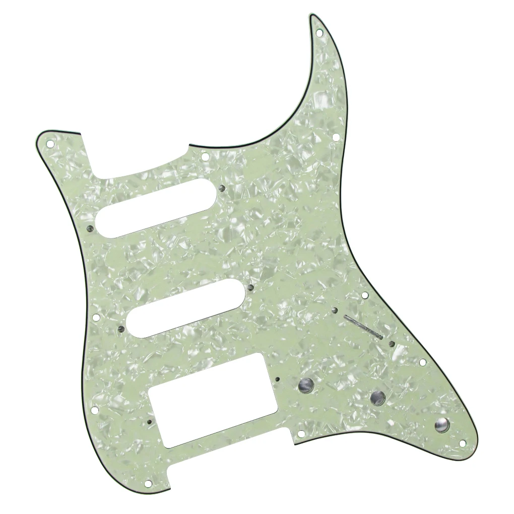 FLEOR Mint Green Pearl 4Ply гитара накладка SSH тремоло крышка задняя пластина с винтами для гитара FD Strat
