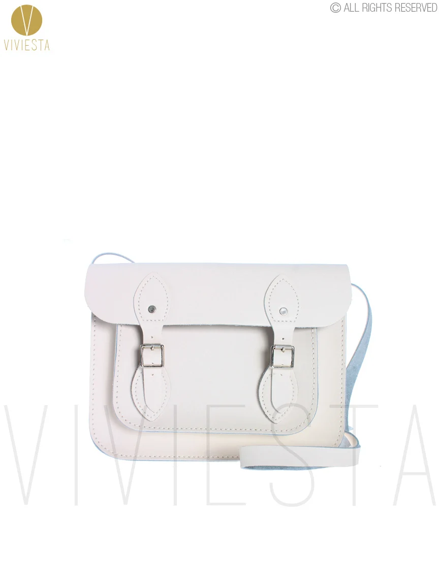Beige White 1" Пастельная британская сумка-портфель из натуральной кожи, женская сумка, патоновый цвет, карамельный детский Цвет, школьная сумка через плечо, сумка-мессенджер - Цвет: Beige White