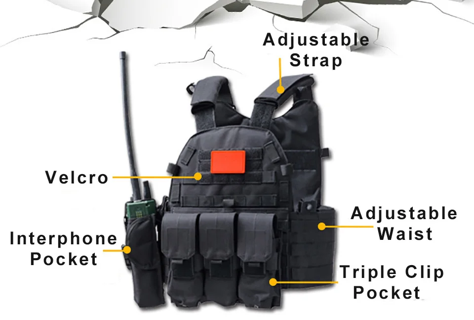 Airsoft Combat 600D Molle тактический жилет Военная Экипировка охотничий защитный для