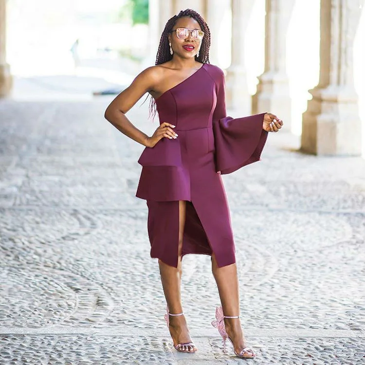 ZTVitality 2018 Vestidos Новое сексуальное однотонное асимметричное женское платье летние