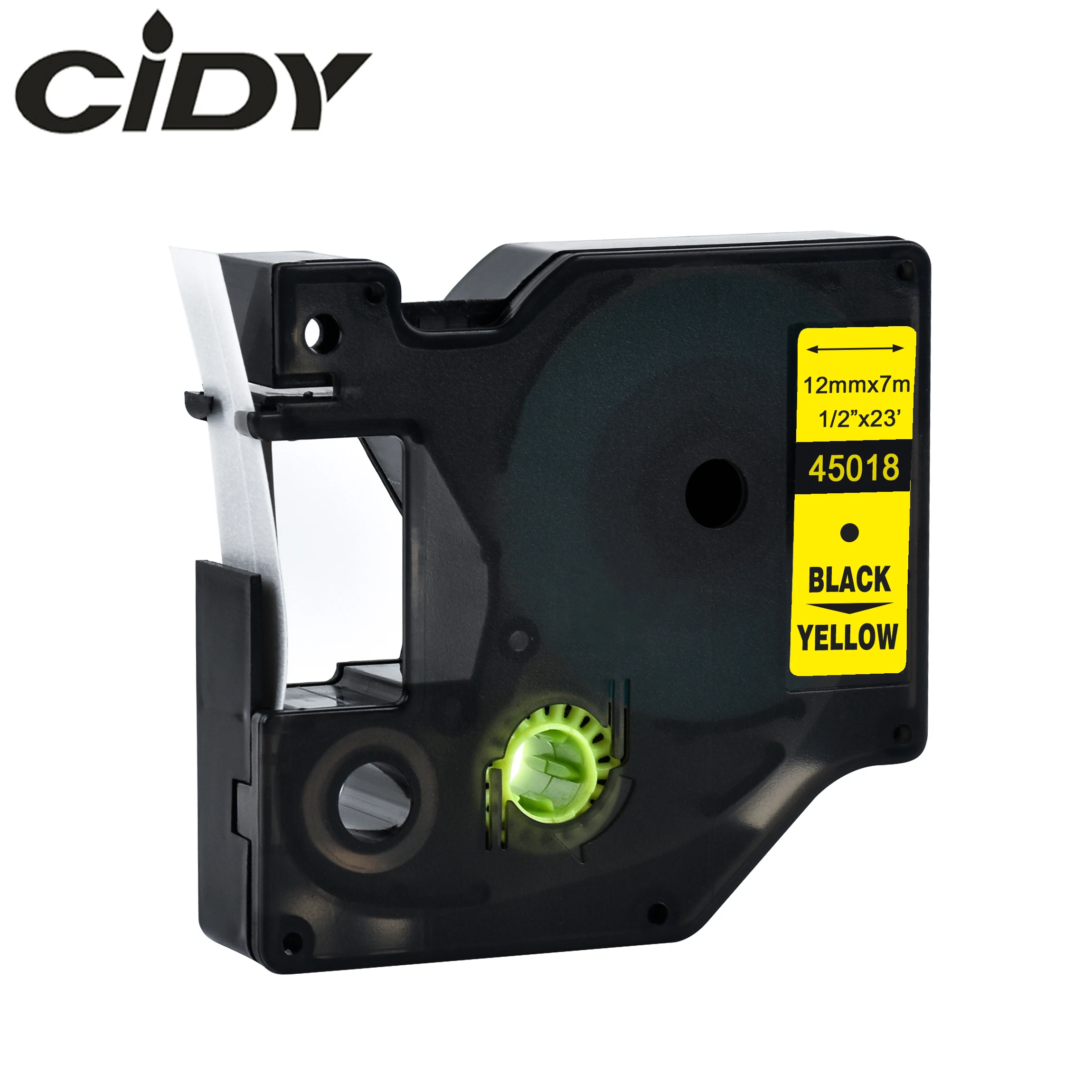 Cidy 45018 совместимый с Dymo D1 manager 12mm black on yellow label кассета для Label Printer DYMO LM160 LM280 dymo PNP |