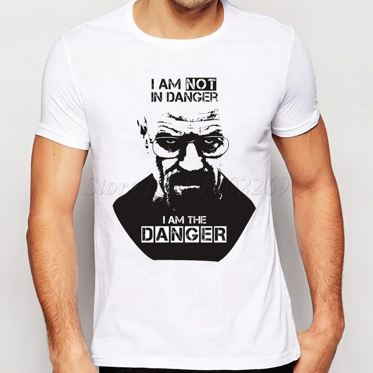 Мужская футболка с надписью I Am The One Who Knocks Heisenberg Повседневная короткими рукавами