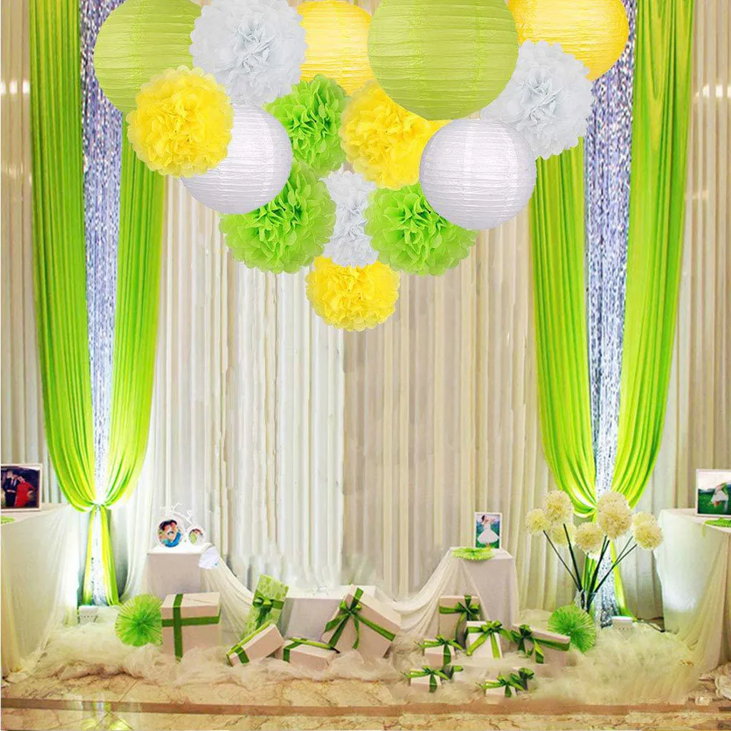 15 шт. набор креативных бумажных цветочных шаров фонариков вечерние украшения на