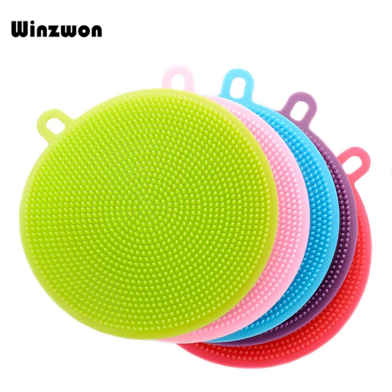 1 шт. силиконовых кейсов для очистки кисти мягкие силиконовые губки Губка мытья