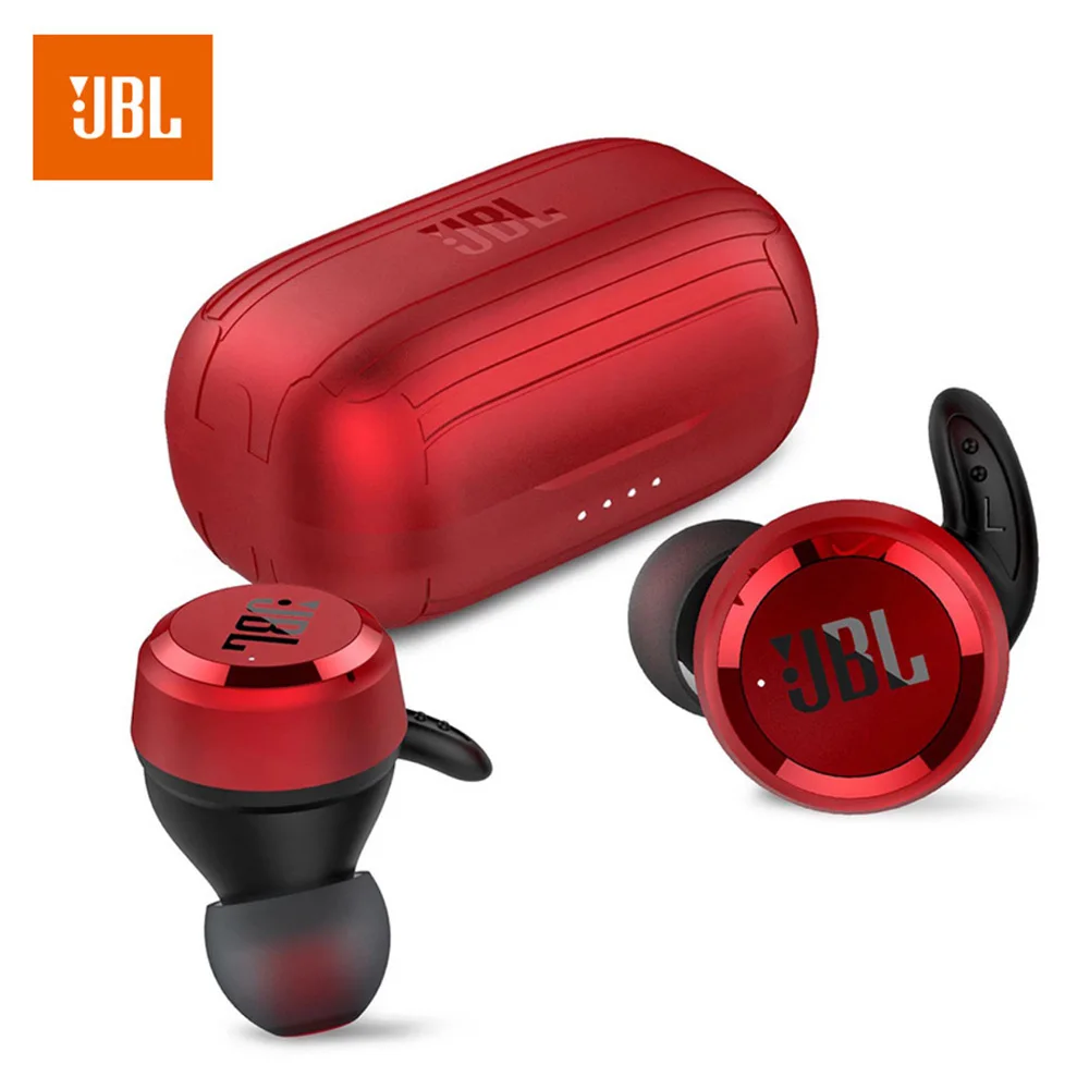 Красный JBL T280 наушники-вкладыши TWS True Беспроводной беспроводные наушники Bluetooth с зарядным устройством чехол наушники спортивные музыкальные наушники IPX5 Водонепроницаемый с микрофоном - Цвет: Красный
