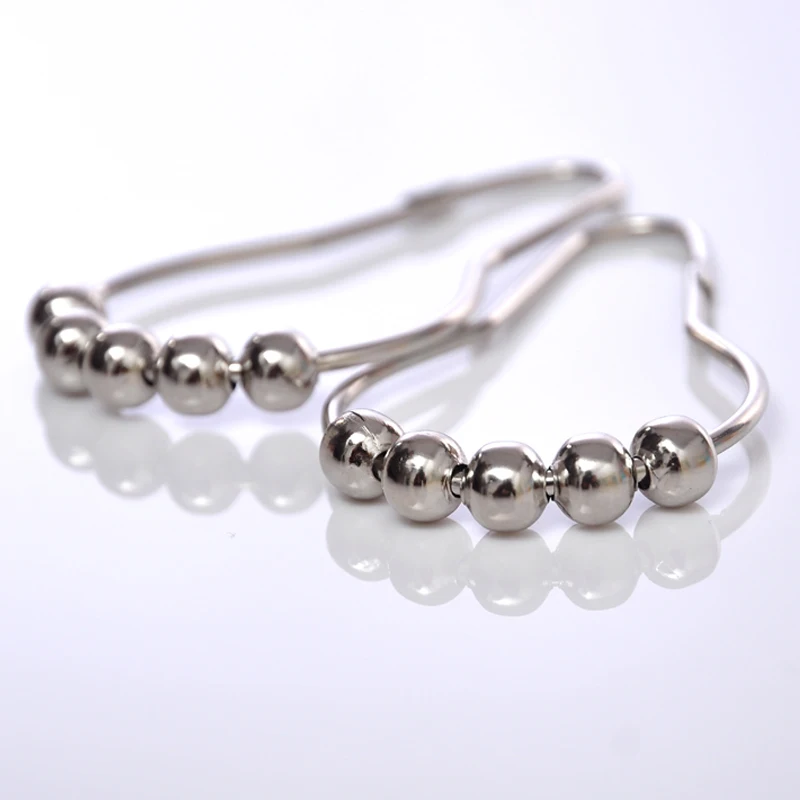 6 шт. крюк в форме лебедки 5 роликовых шариковых колец для душевой занавески