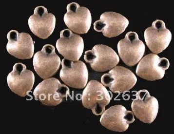 

FREE SHIPPING 450pcs Antiqued copper plt Smooth heart charms A887C