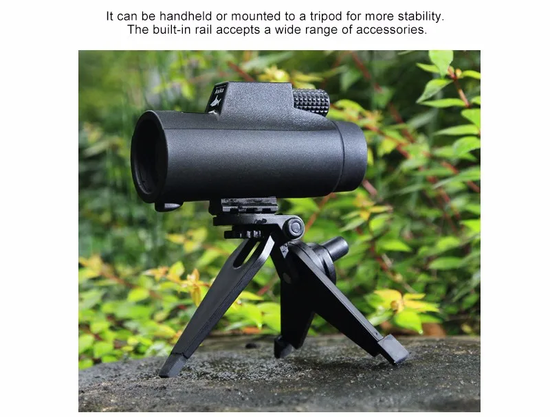 Телескоп Монокуляр 8x черный Asika 8X42 Bak4 призма для кемпинга телескоп Focuser Монокуляр водонепроницаемый охота