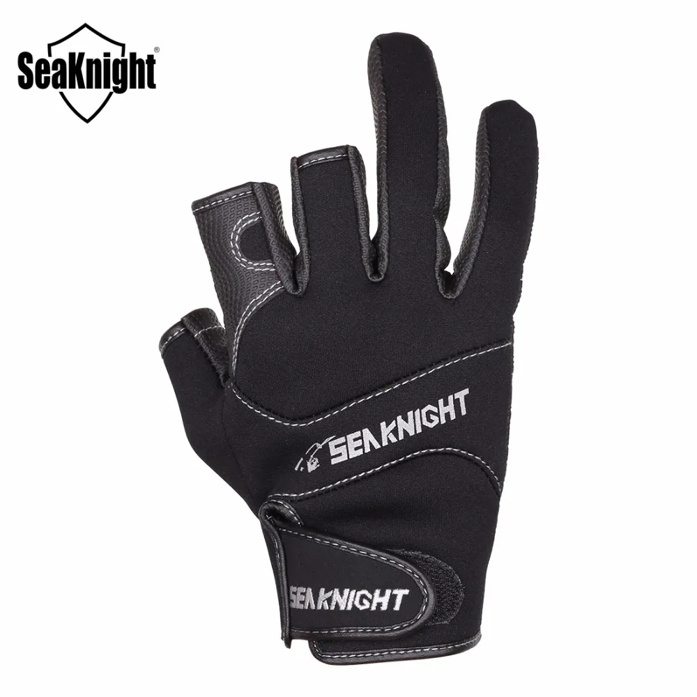 SeaKnight SK03 Перчатки для рыбалки 1 пара/лот практические 3 пальца вырезать Дизайн L XL