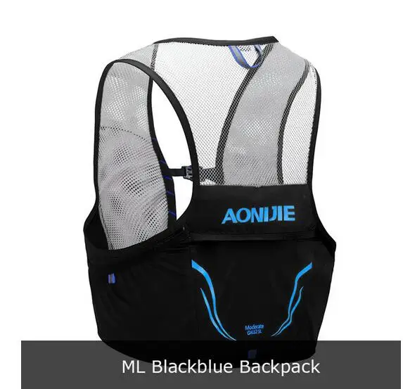 Blue-ML AONIJIE 2.5L легкие сумки для бега, рюкзак, для занятий спортом на открытом воздухе, для бега, марафона, походная сумка, гидратационный жилет, 500 мл, мягкая фляга - Цвет: Blue-ML