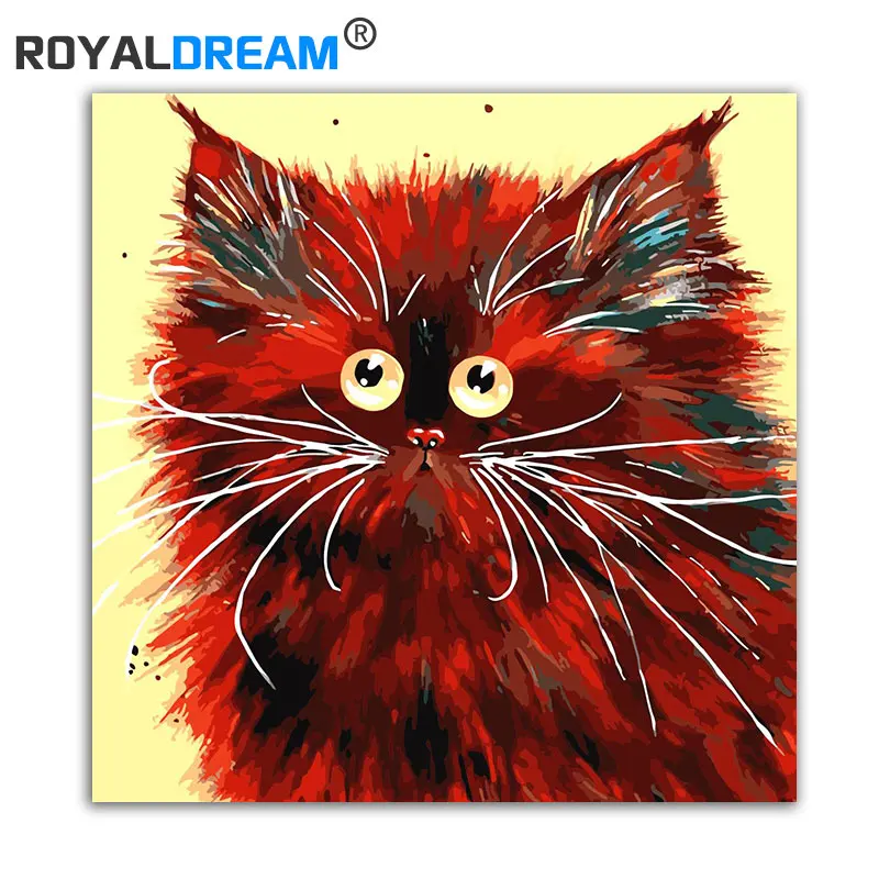 Красный Кот ROYALDREAM DIY Набор для рисования по номерам Раскрашивание современное