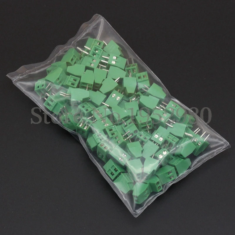 50 шт. 2 54 мм PCB Универсальный винт клеммные колодки коннектор KF128 2/3/4/5/6/7/8/9/10-12