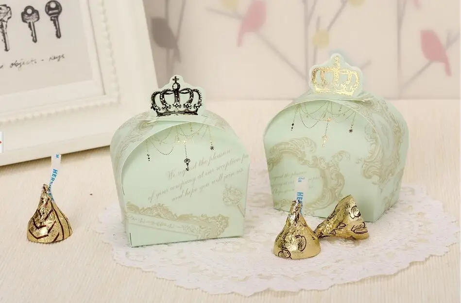 Благородный Корона Свадебная вечеринка пользу коробка конфет торжественной