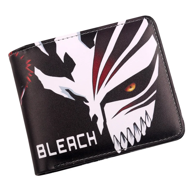 Bleach Ichgo маска Аниме Косплей студентов для мужчин короткий кошелек чехол для кредитных карт держатель двойной кошелек - Цвет: B-01