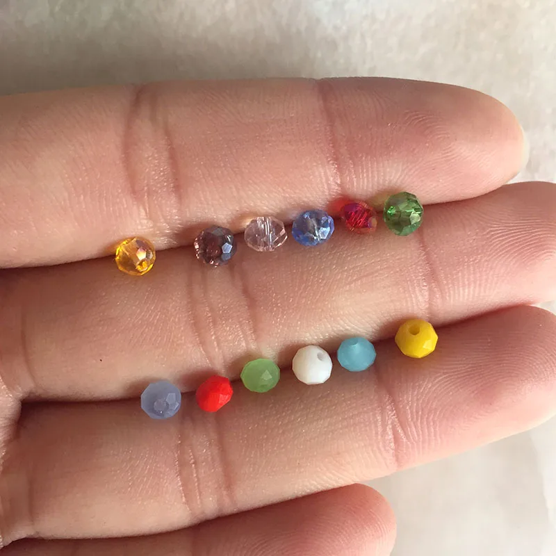 

1 box Crystal Beads Assorted Color 720pcs(approx) 4mm Small Faceted Loose Beads for DIY Craft Necklace/Bracelet Jewelry Making