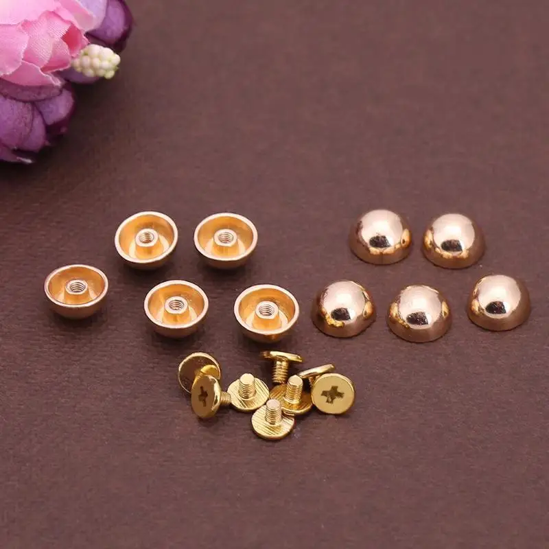 10 шт./компл. заклепки в форме гриба кожаные принадлежности для рукоделия сплав