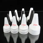 Прозрачнаябелаячерная крышка для бутылки s,18 мм, 20 мм, 24 мм, 28 мм, пластиковая крышка