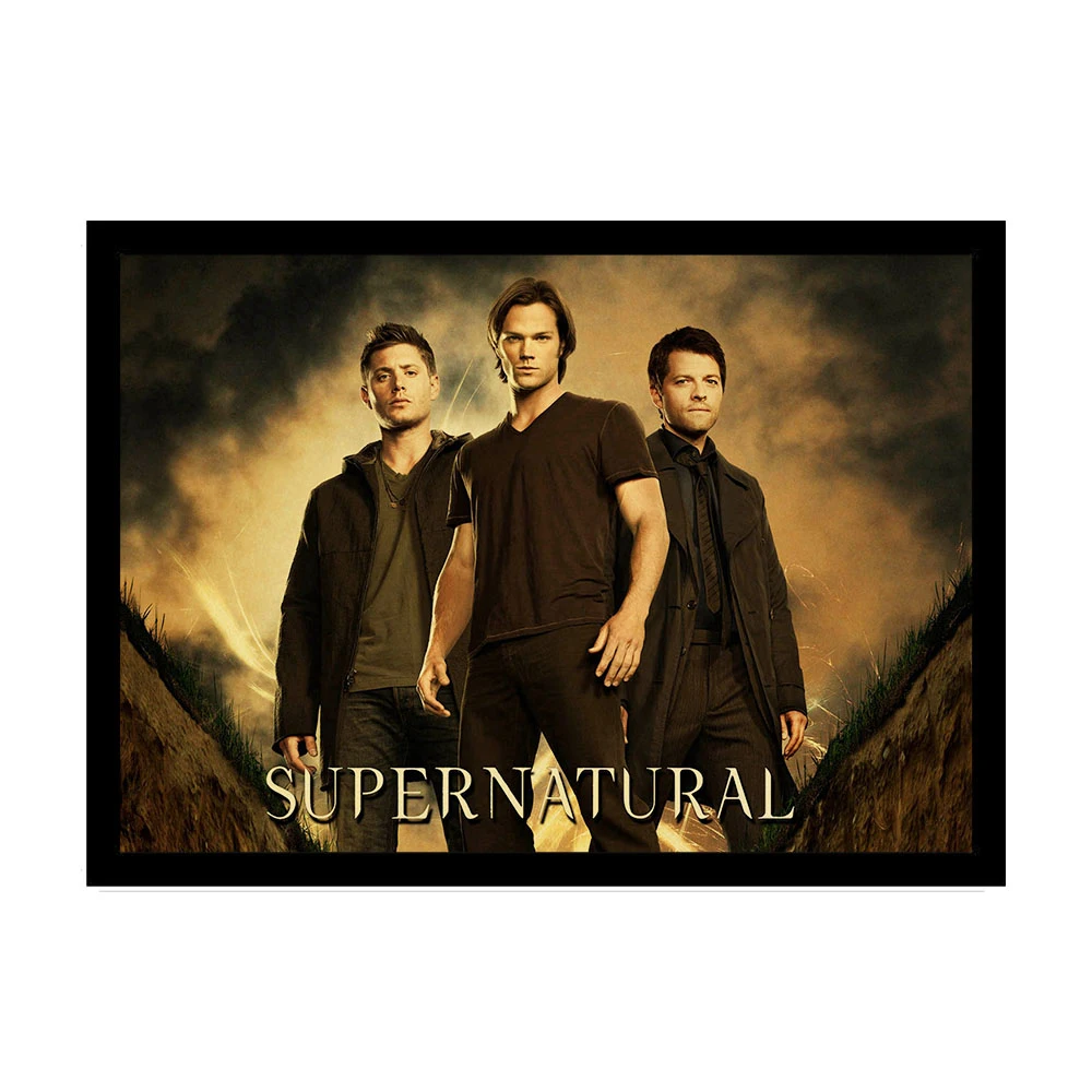 Постер сериала "Сверхъестественное" Jensen Ackles винтажные плакаты и принты крафт-бумага барная комната Домашний декор Настенная Наклейка