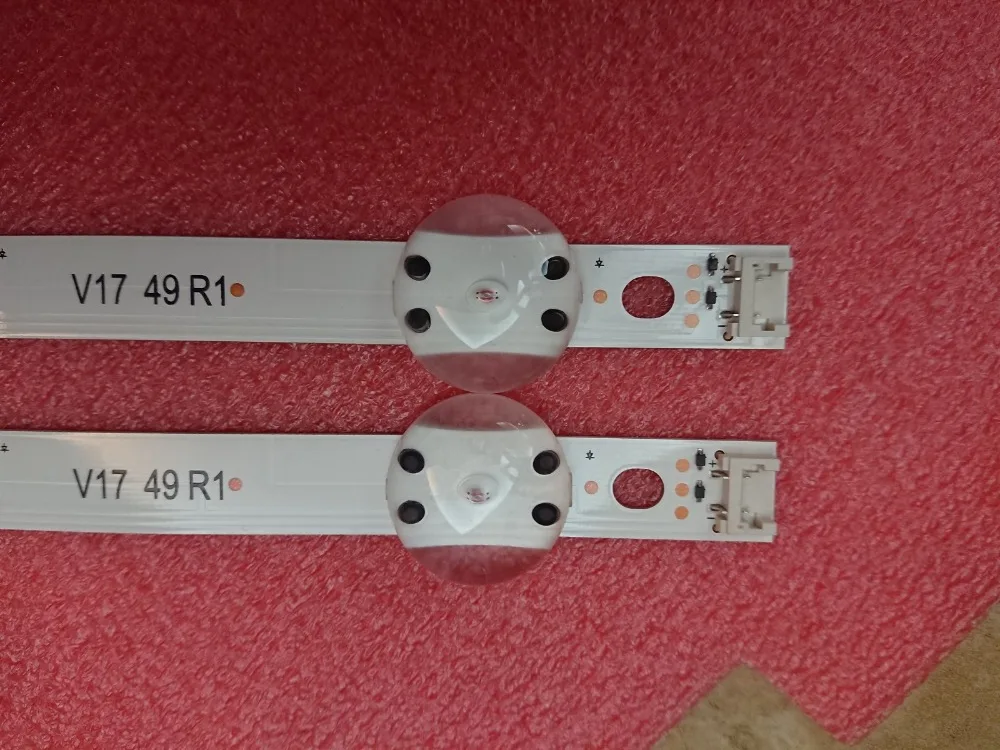 Новинка, комплект 4 шт. светодиодный полосы для LG 49UV340C 49UJ6565 49UJ670V V17 49 R1 L1 ART3 2862 2863 6916L-2862A 6916L-2863A