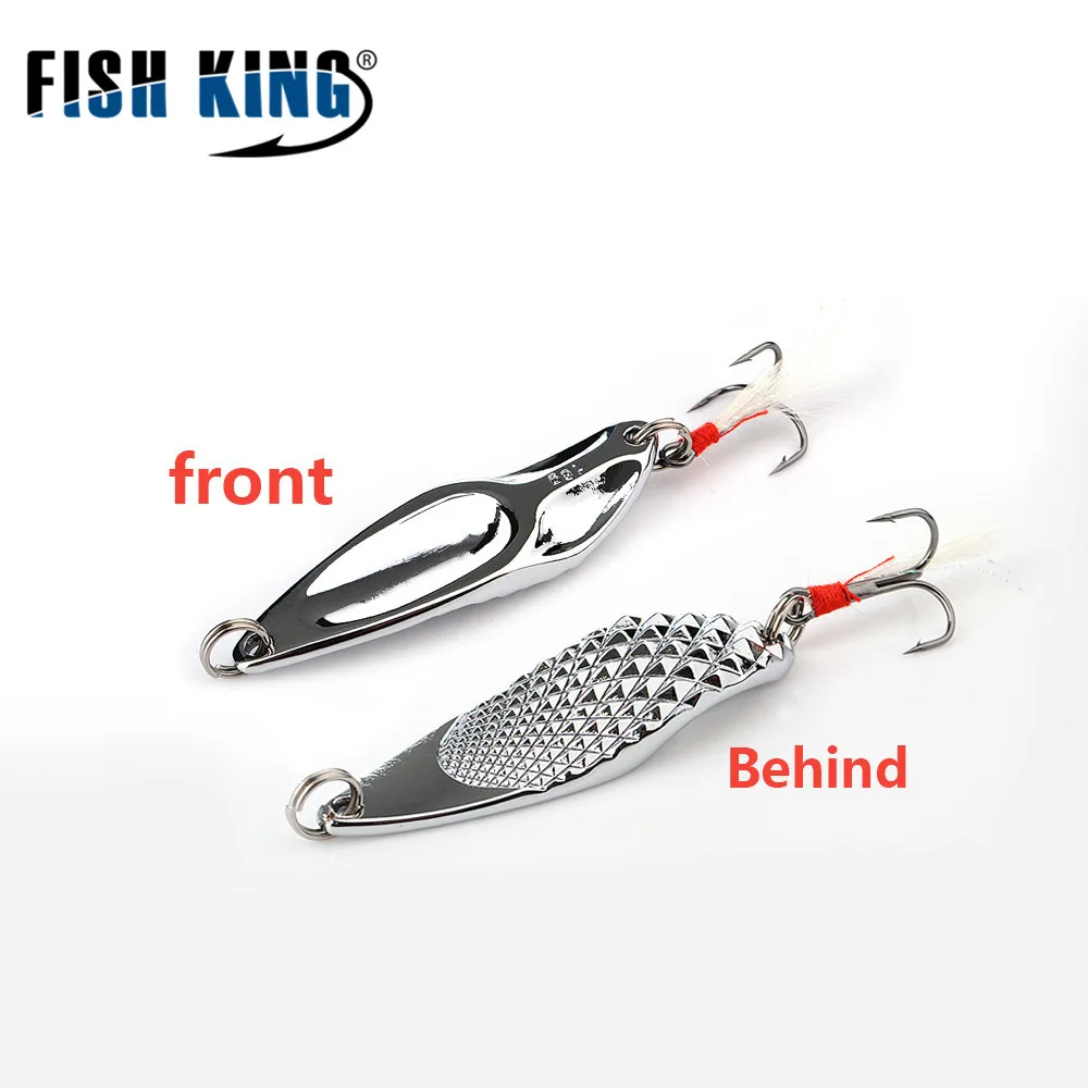 FISH KING рыболовная приманка 1 шт. 2 цвета металлическая для джиггинга приманки