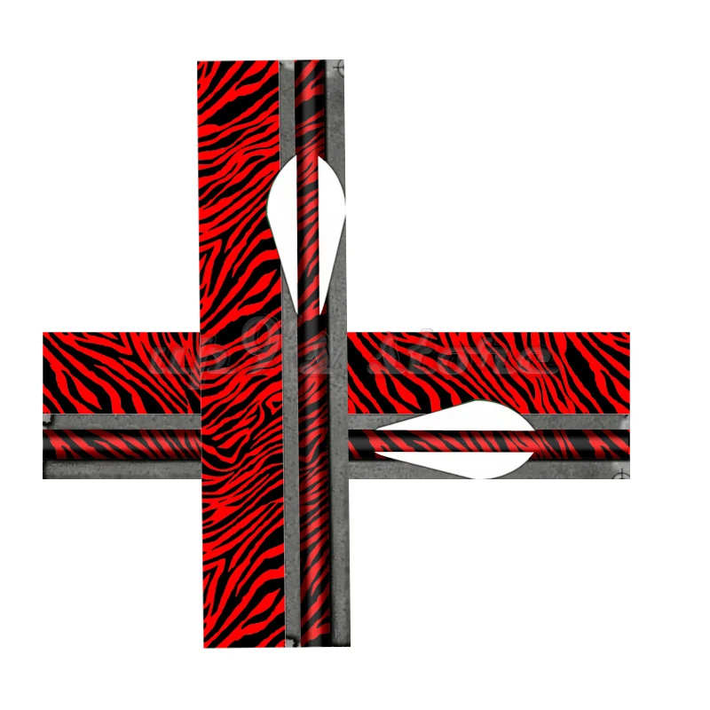 14 шт./партия черные красные леопардовые обертки для стрел стрельбы из лука валов