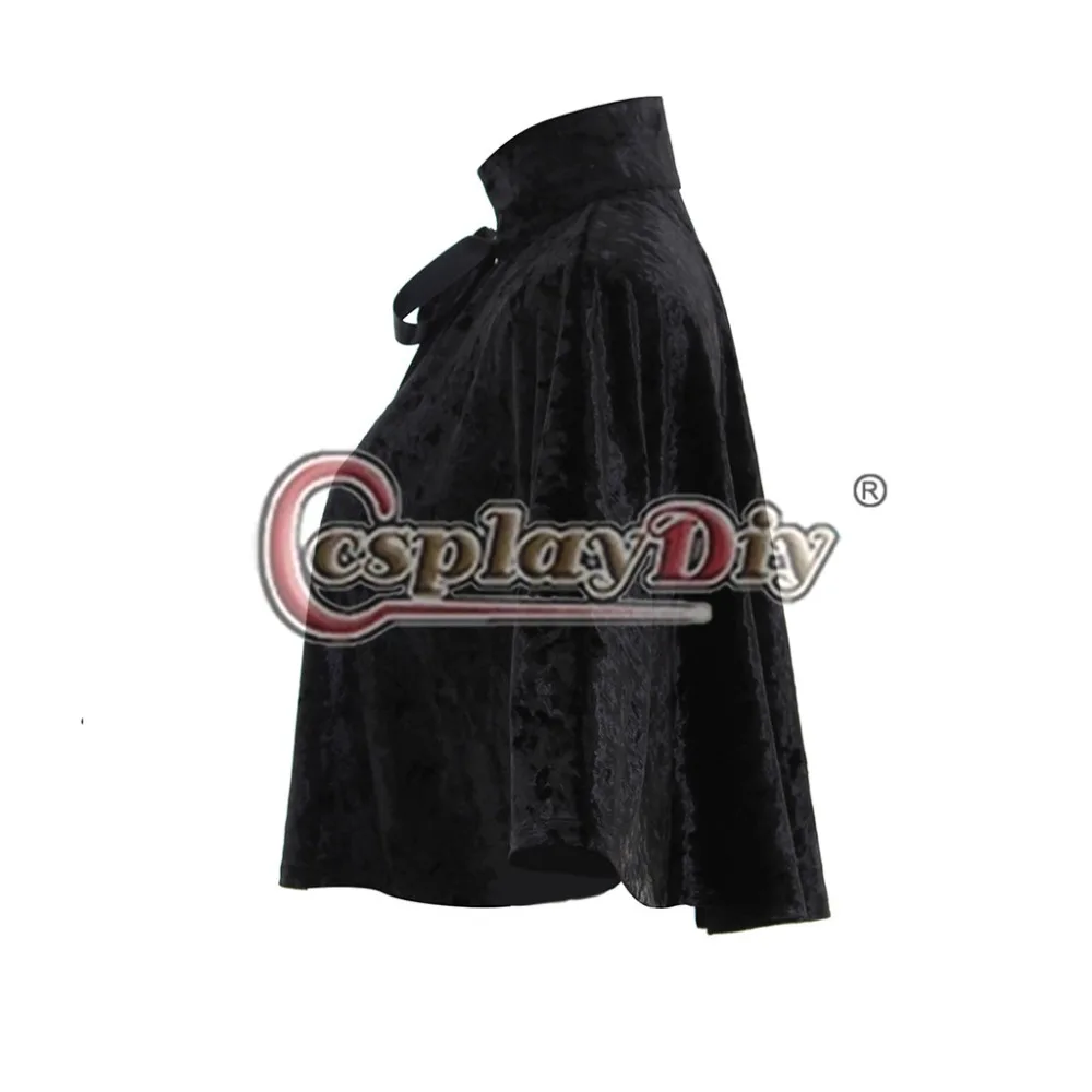 Бархатный накидка Cosplaydiy в средневековом викторианском стиле с воротником