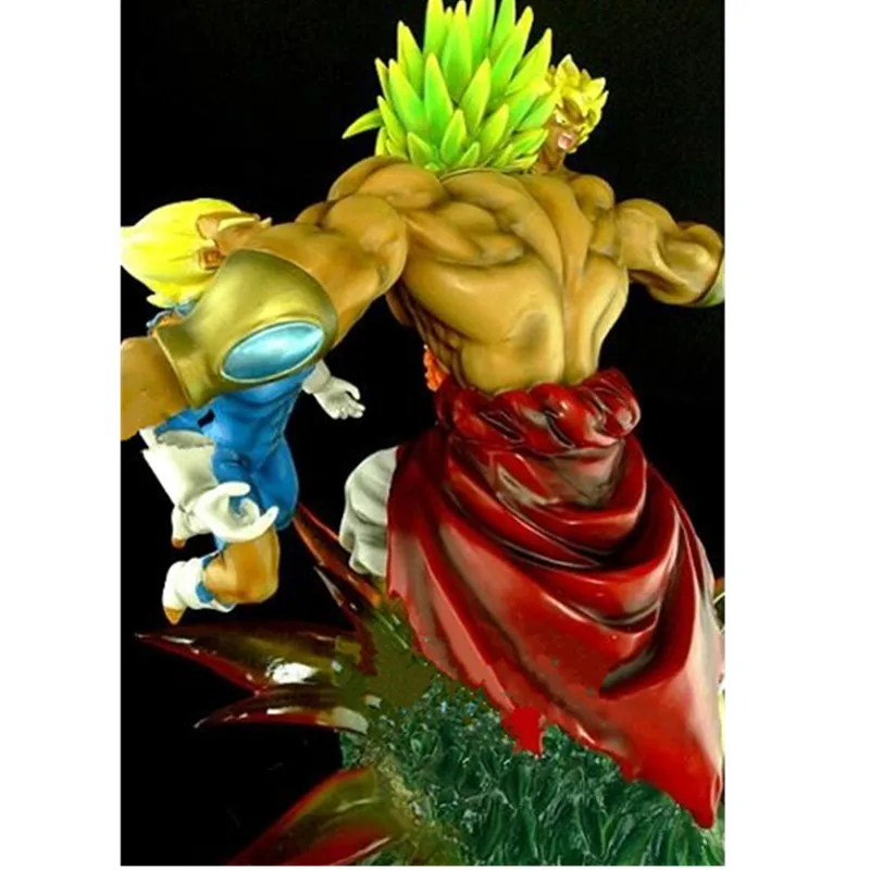 Dragon Ball Z Saiyan сын Goku vegeta VS Broli сцена битвы Статуя Фигурка Коллекционная модель Giocattolo G2292